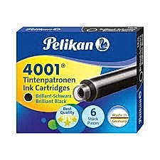 PELİKAN 4001 6LI SİYAH DOLMA KALEM KARTUŞU