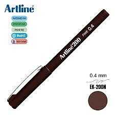 ARTLINE 200N KEÇE UÇLU YAZI KALEMİ 0.4MM KOYU KAHVERENGİ