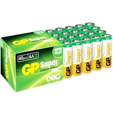 GP AA BOY KALEM PİL 40 LI PK GP15G-2S4