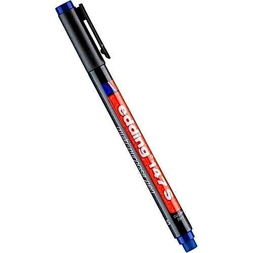 EDDİNG 147S MAVİ ASETAT KALEMİ
