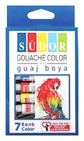 SÜDOR SD571 7 RENK GUAJ BOYA SETİ