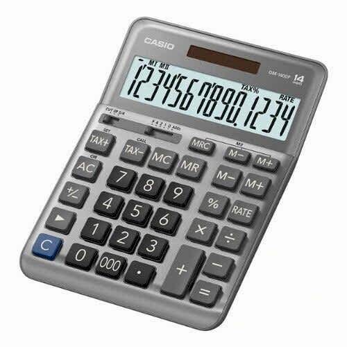 CASIO DM-1400F HESAP MAKİNESİ 14 HANE MASA TİPİ