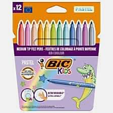 BİC KEÇELİ BOYA KALEMİ KİD COULEUR PASTEL 12 RENK