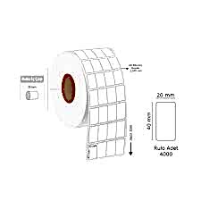 20x40 4000Lİ TERMAL BARKOD ETİKETİ