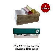 UMUR KANTAR FİŞİ 1000Lİ 6x17 3 NÜSHA