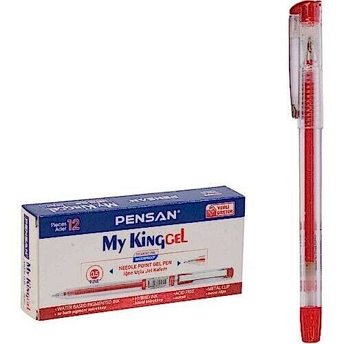PENSAN 6405 MY-KING JEL 0,5 KALEM KIRMIZI