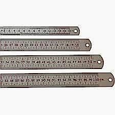 BAFİX ÇELİK CETVEL 50 CM (METAL CETVEL)