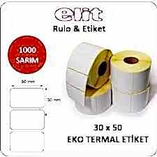 30x50 1000 Lİ TERMAL BARKOD ETİKETİ