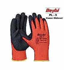 BEYBİ NİTRİL POLY 9 BEDEN KIRMIZI SİYAH İŞ ELDİVENİ
