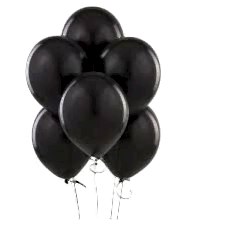 BALONEVİ BALON BASKISIZ SİYAH 100LÜ
