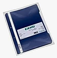 EXXO TELLİ DOSYA PLASTİK LACİVERT A4