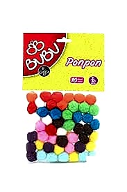 BU-BU 0110  PONPON 3CM 50 Lİ KARMA