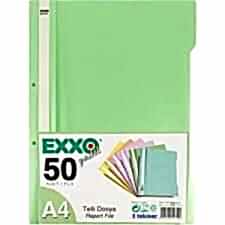 EXXO TTRP101 PASTEL NANE YEŞİLİ A4 TELLİ DOSYA