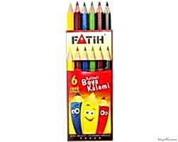 FATİH 6LI KÜÇÜK KURU BOYA KALEMİ EN71-3