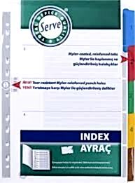 SERVE 5523 1-5 RAKAM RENKLİ AYRAÇ