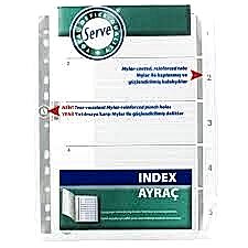 SERVE 5323 1-5 RAKAM ŞEFFAF AYRAÇ