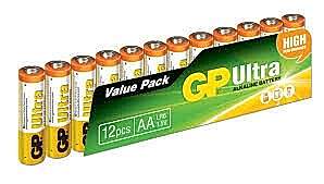 GP AA BOY ULTRA ALKALİN KALEM PİL 12 Lİ PAKET GP15AU-VS12