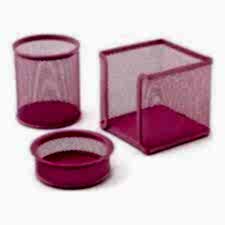 GLOBOX METAL OFİS SETİ PEMBE 3LÜ