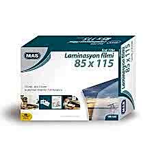 MAS 7704 85x115 100LÜ LAMİNASYON FİLMİ