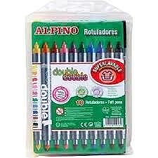 ALPİNO AR-13 ÇİFT YÖNLÜ KEÇELİ KALEM 10 LU
