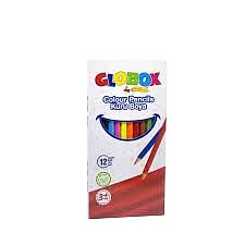 GLOBOX KURU BOYA 12 RENK UZUN