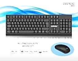 EVEREST KM-615 SİYAH USB COMBO KABLOLU Q KLAVYE+MOUSE SET