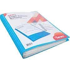 NOKİ SUNUM DOSYASI A4 DİSPLAY BOOK 20 Lİ MAVİ