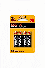 KODAK AA 1.5V ALKALİNE KALEM PİL 4 LÜ PK