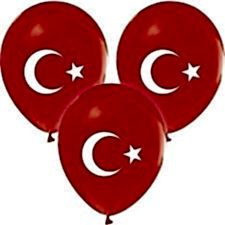 BALONEVİ 1+1 AYYILDIZ BASKILI 12'' 100LÜ