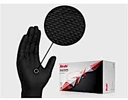 BEYBİ DİAMOND XL BEDEN PUDRASIZ KALIN SİYAH NİTRİL ELDİVEN 100LÜ
