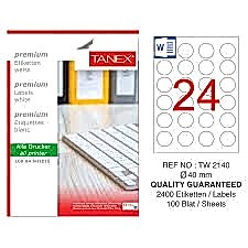 TANEX TW-2140 40MM HAZIR 100LU ETIKET