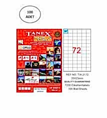 TANEX TW-2172 35x23MM HAZIR 100LU ETIKET