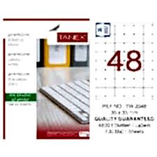 TANEX TW-2348 35x35MM HAZIR 100LU ETIKET