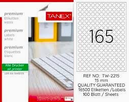 TANEX TW-2215 15MM HAZIR 100LU ETIKET