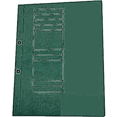 BAFİX YARIM KAPAK KARTON TELLİ DOSYA 1.KALİTE YEŞİL