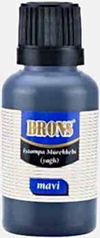 BRONS BR-315 ISTAMPA MÜREKKEBİ YAĞLI 30CC MAVİ