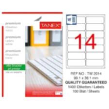 TANEX TW-2014 TRNSP 25 LI 99,1x38MM HAZIR ETIKET