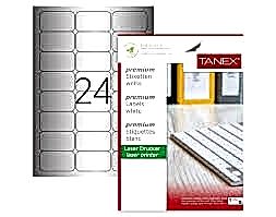 TANEX TW-2024 GÜMÜŞ 25LI 105x148MM HAZIR ETIKET