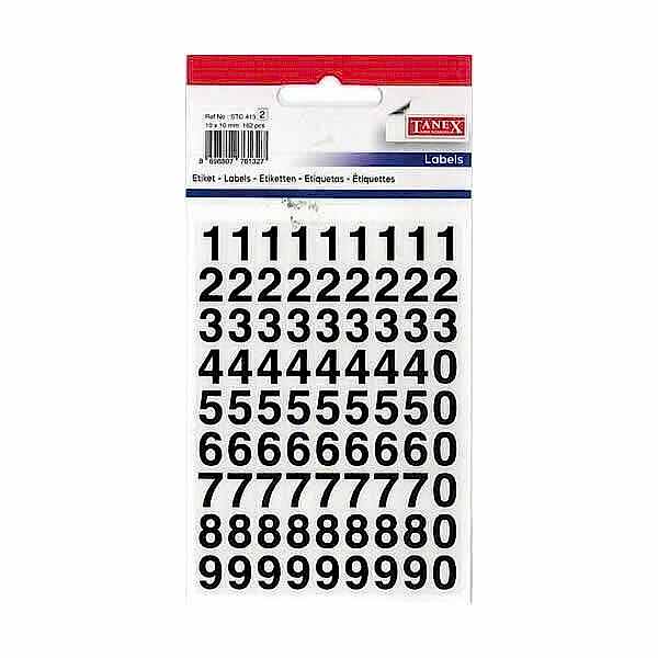TANEX STC-403 ŞEFFAF RAKAM ETİKETİ