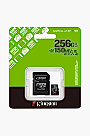 KINGSTON 256GB microSDXC CANVAS SELECK PLUS GEN3 HAFIZA KARTI