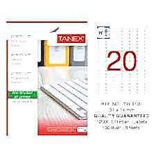 TANEX TW-2120 31X14MM HAZIR 100LU ETIKET